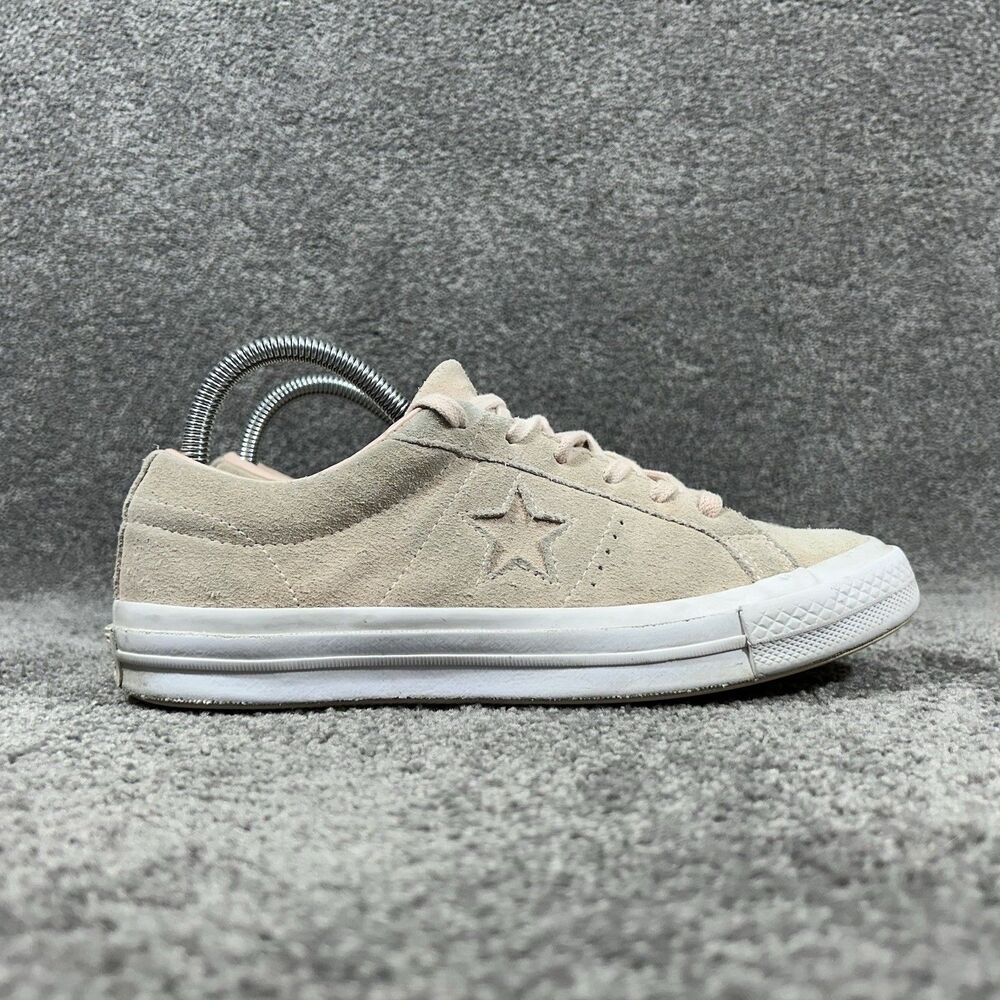 Converse One Star Ox 158481C Women’s Size 8 Dusk Pink Suede Skate Shoes Used